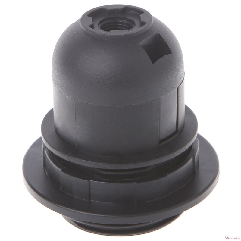 E27 Lamp Bulb Holder Edison Screw Cap Socket White/Black Pendant Ceiling Light: Black