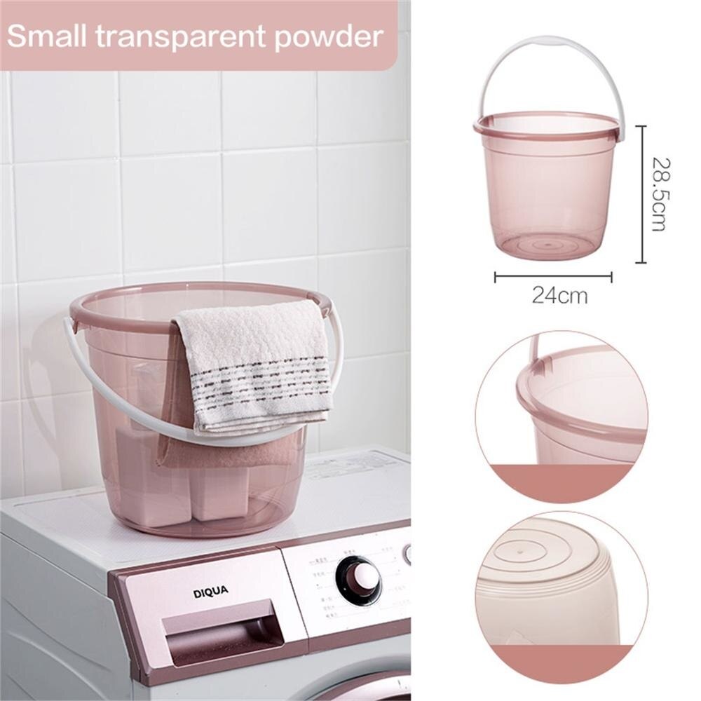 Kunststoff Eimer Schlecht transparent Mopp Eimer Wasser Behälter Kleinigkeiten Lagerung Eimer draussen Angeln Auto Waschen Eimer: s rot