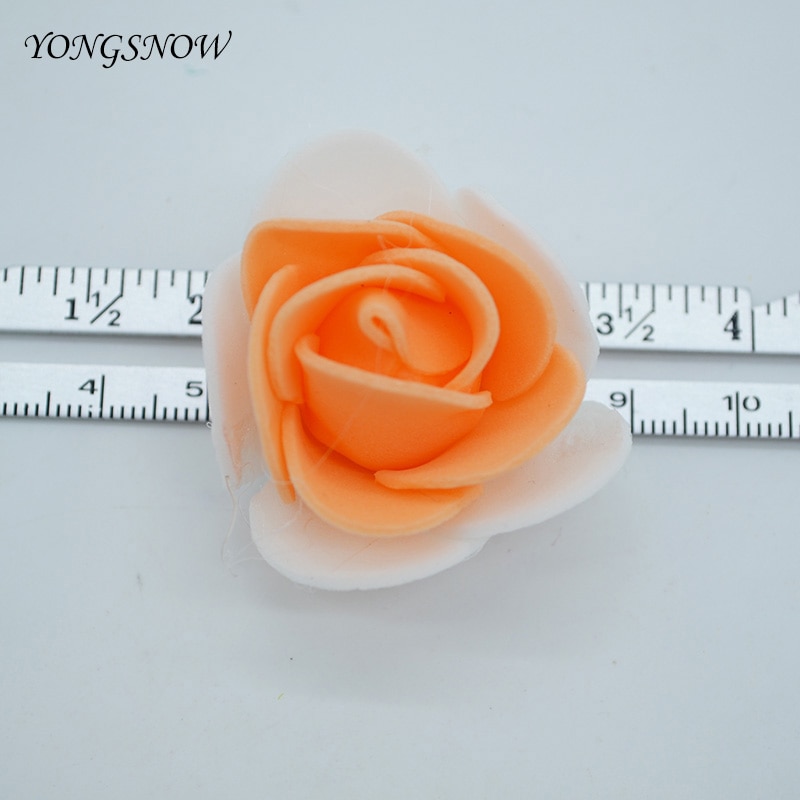50 teile/los DIY Handarbeit Schaum Blumen 3,5 cm Rose Blume Kopf Künstliche PE Schaum Rose Hochzeit Dekoration Scrapbooking Handwerk