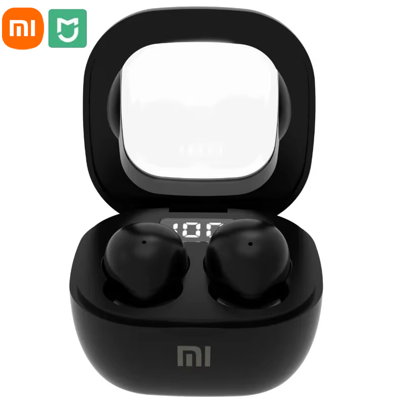 Xiaomi SK19 Bluetooth 5.3 Earphones Mini Invisible TWS Wireless Earbuds HIFI Stereo Noise Reduction Heasets with Microphones: black