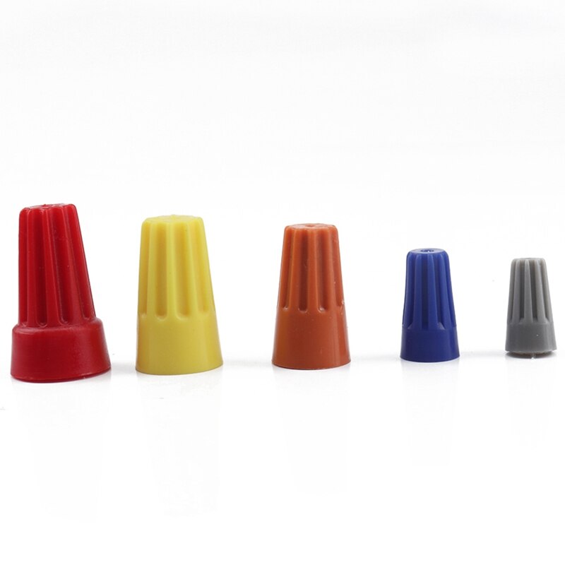 320 PCS Twist-On Wire Connector Assortment-Yellow+Red+Blue+Gray Easy Twist-On Ribbed Cap