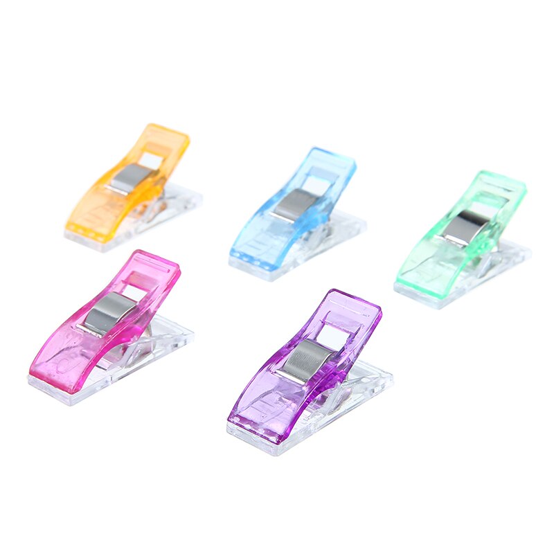 Clip de costura para manualidades, Clips de plástico para costura de retales, 50 unidades