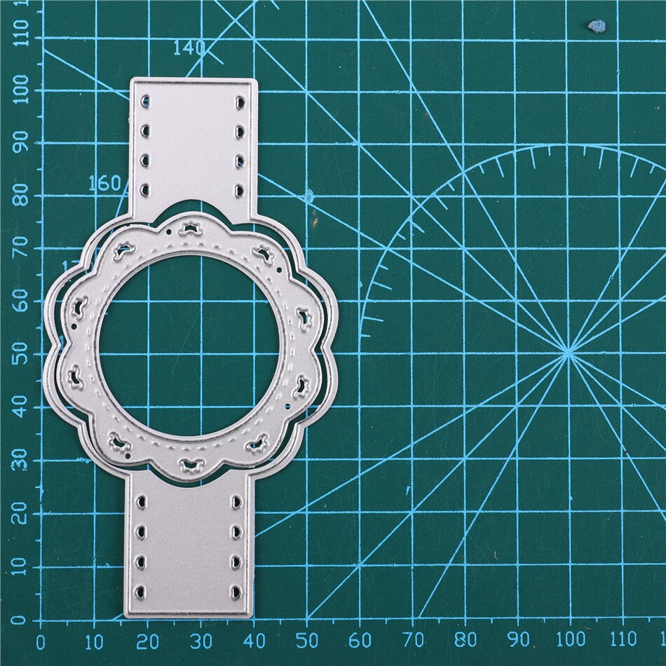 DiyArts Banner Stitched Dies Frame Scrapbooking Cut Die Punching Templates Stencils for Diy Scrapbooking Embossing Dies: Default Title