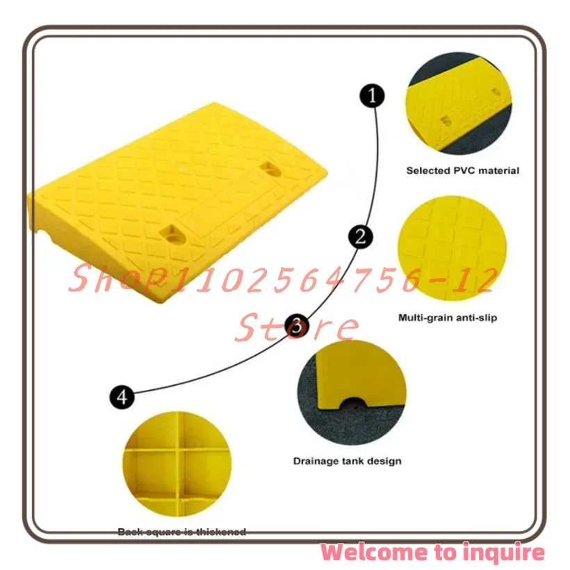 22 cm hohes Auto-Rampen-Dreieckskissen, langlebiges Auto- und Motorrad-Hochleistungs-Rollstuhlrad: Default Title