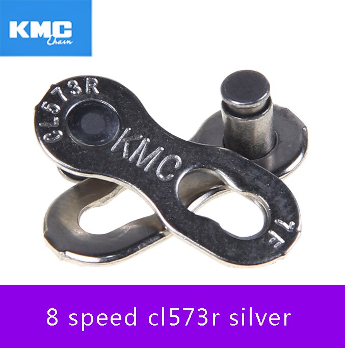 Kmc original 1 par cykelkædeled mangler led 6/7/8/9/10/11/12 speed cykel hurtig magisk knap til shimano guld sølv: 8s cl573r sølv
