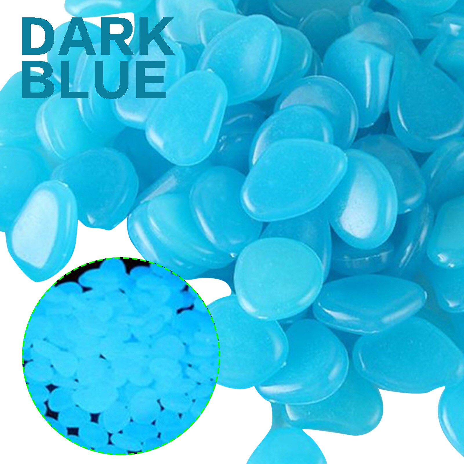 Aquarium Luminous Stone Garden Decoration Glow In The Dark Pebbles Luminous Stones Rocks 50pcs Aquariums Decor Garden Decoration: B