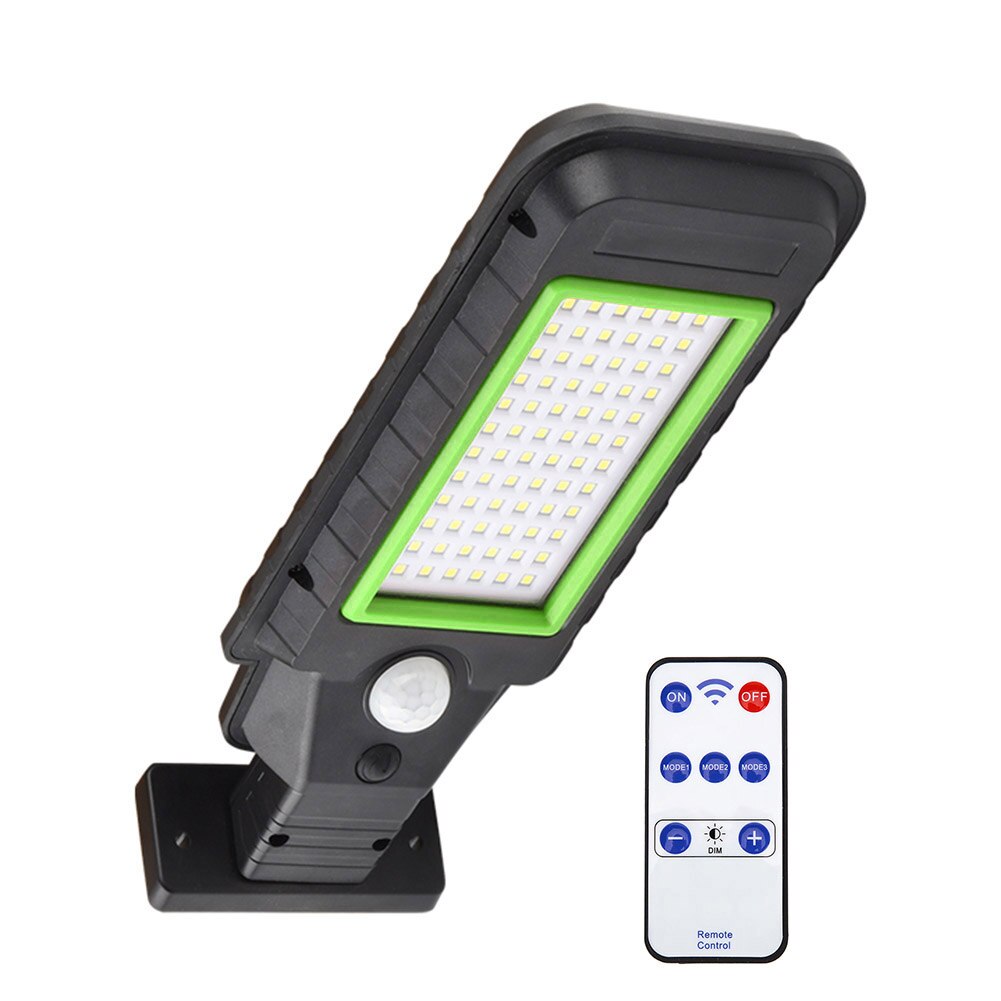 LED Wireless Remote Control Solar Street Light Outdoor Waterproof Wall Lamp Human Body Induction Garden Light Solar Lamp: 72LED with Remote