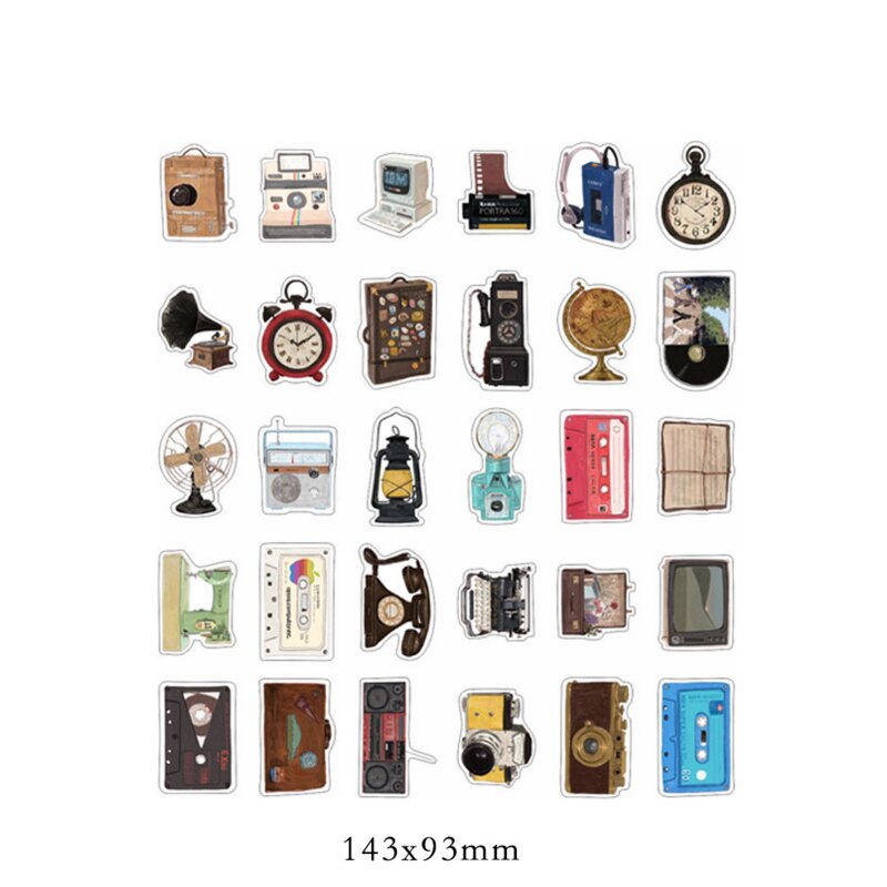 4packs/lot vintage style irregular objects paper postcard business and greeting invitation cards set stationery