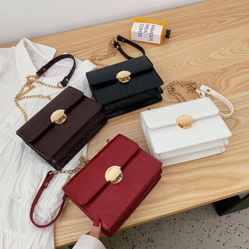 Vrouwen Crossbody Tassen Mode Kleine Vierkante Tas Schouder Messenger Crossbody Bag