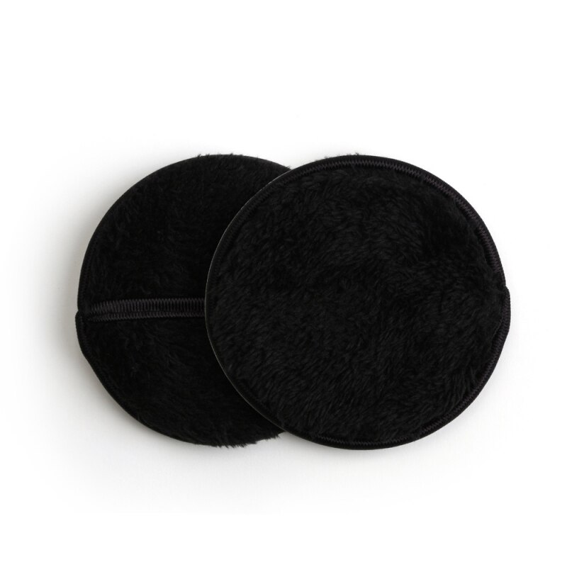 2 st sminkborttagare främjar hälsosam rengöring makeup hud tygkuddar remover handduk ansikte lata rengöring puder puff: B