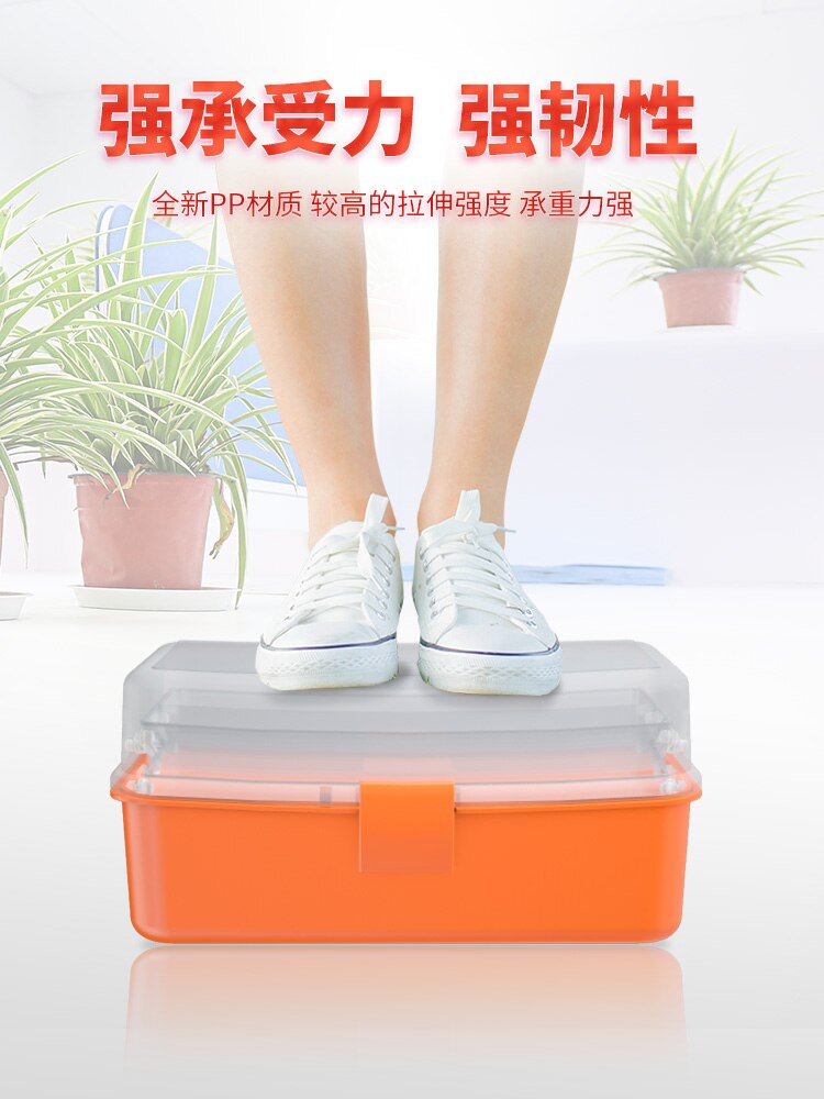 Chest Portable Tool Box Cabinet Storage Handle Plastic Tools Box Organizer Caixa De Ferramentas Tool Storage EA60GX