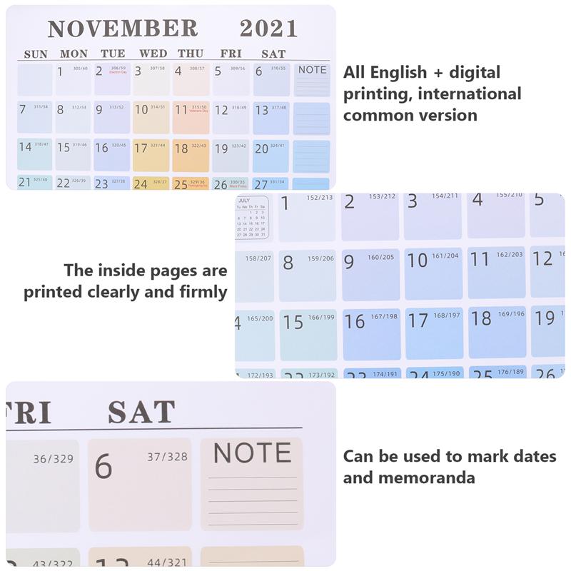 1pc Note-taking Calendar Wall Calendar Simple Hanging Calendar Calendar