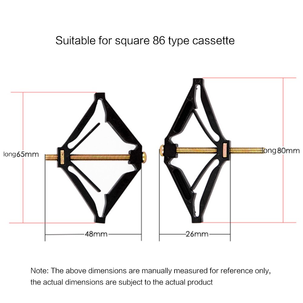 10 Set 86Mm Wall Mount Switch Box Reparatie Tool Switch Cassette Hersteller Ondersteuning Staaf Elektricien Accessoires