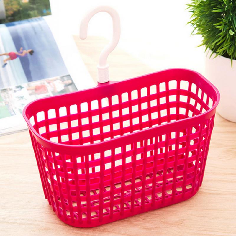 Bathroom Storage Cosmetic Toiletries Hanging Storage Basket Kitchen Plastic Storage Basket