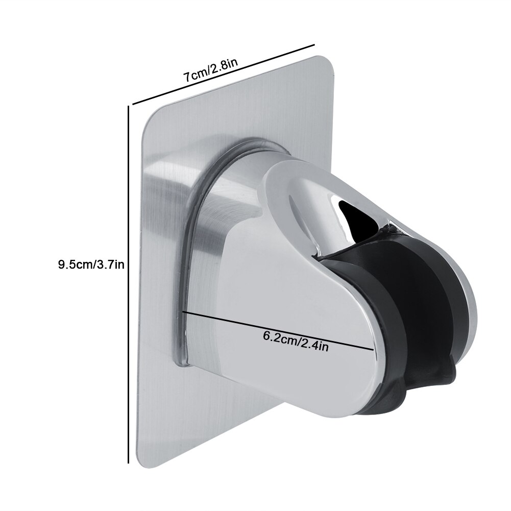 Verstelbare Chromeplated zelfklevende Douchekop Holder Bracket Base badkamer verstelbare douchekop houder Goedkope Prijs