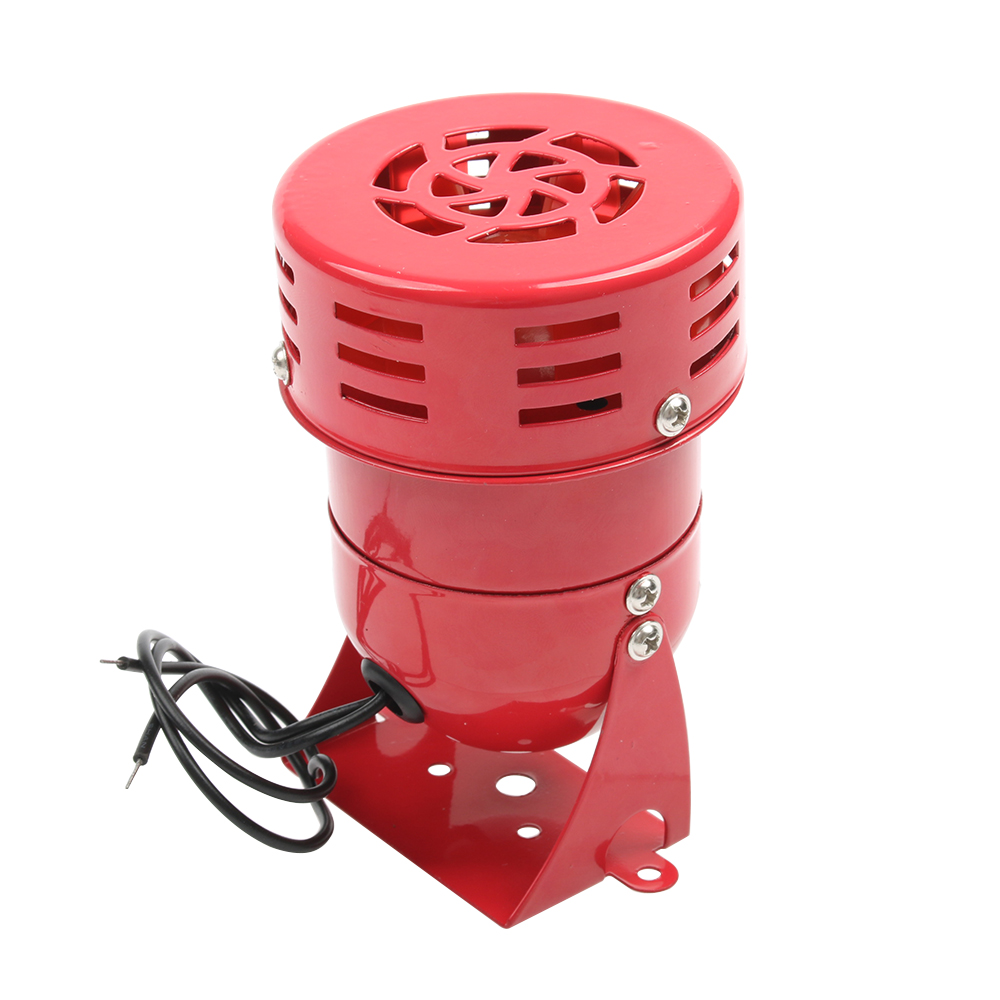12v dc 24v dc 220v ac 110v ac rød mini metallmotor sirene industriell alarm lyd elektrisk verne mot tyveri ms -190