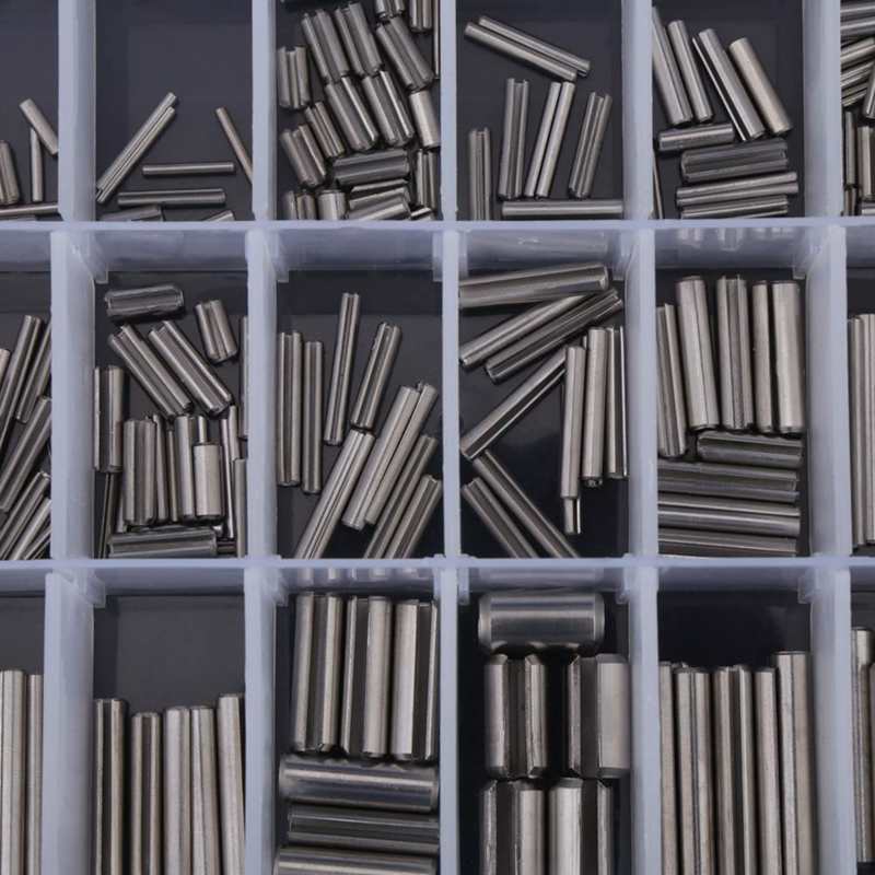 280Pcs Stainless Steel Spring Tension Roll Pins Set M1.5 M2 M2.5 M3 M6 M8