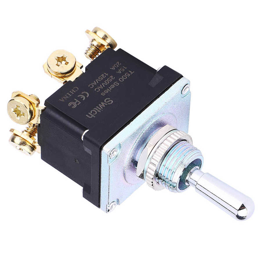 20a 125v biler båd tung vippekontakt dpdt on-off-on switch 6 terminal