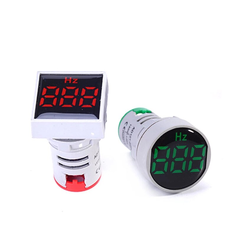 22mm Protective Film 0-99 Hz Measuring Range Digital Display Electricity Hertz Frequency meter Indicator Signal Light Combo Test