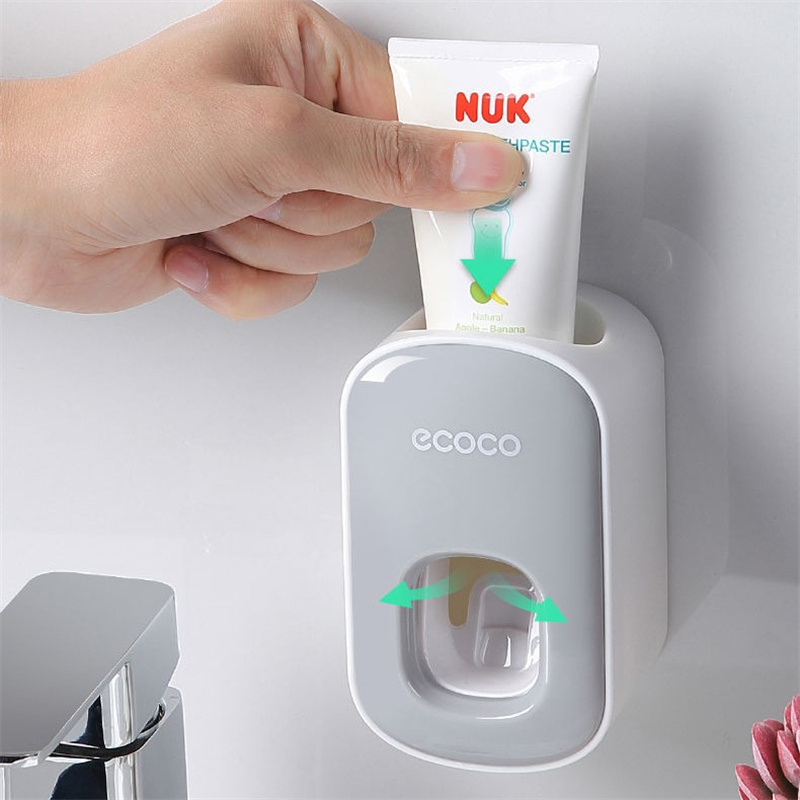 Multifunctional Automatic Dispenser Toothpaste Free Punching Wall Hanging Toothpaste Press Waterproof Squeezer For Bathroom