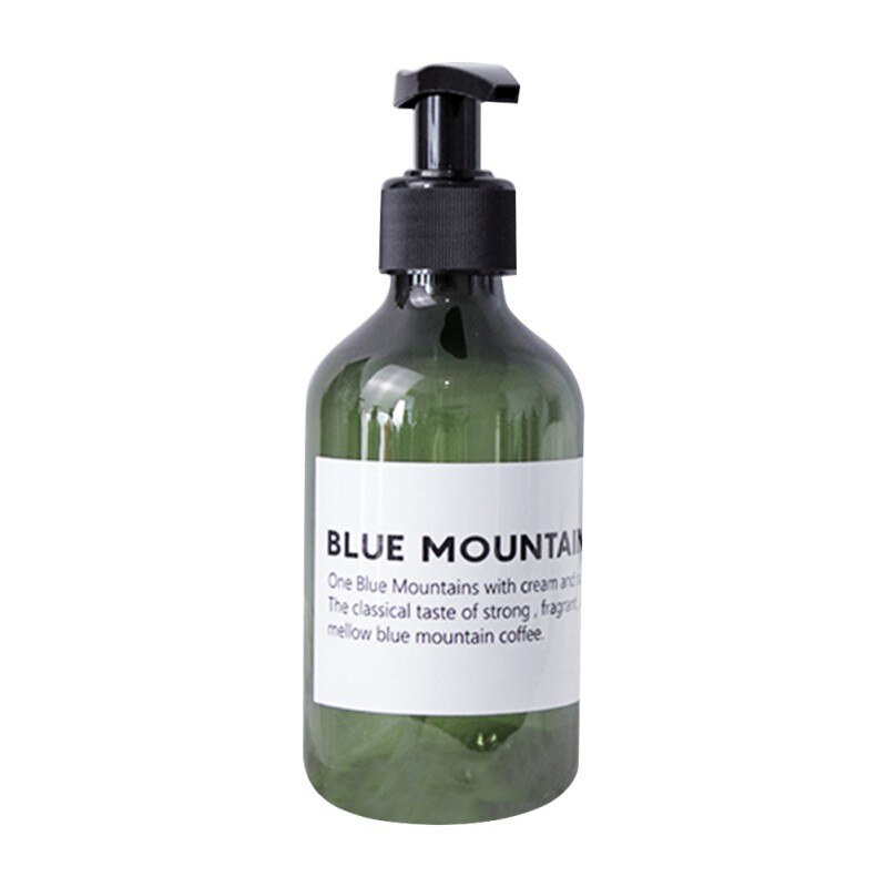 Botella de jabón de estilo nórdico para baño, botella rellenable de Gel de ducha marrón, para champú, acondicionador de pelo, lociones, dispensador de prensa, 300/500ml: F / 300ml