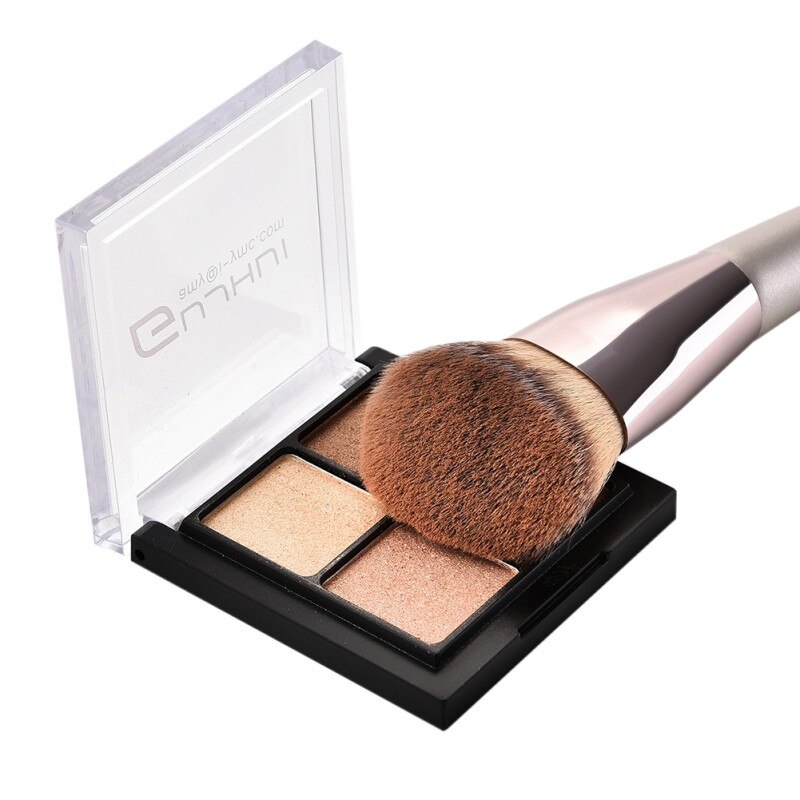 1pc store bronzer børste fiber hår ansigtskontur blush foundation pudder makeup børste kosmetisk værktøj