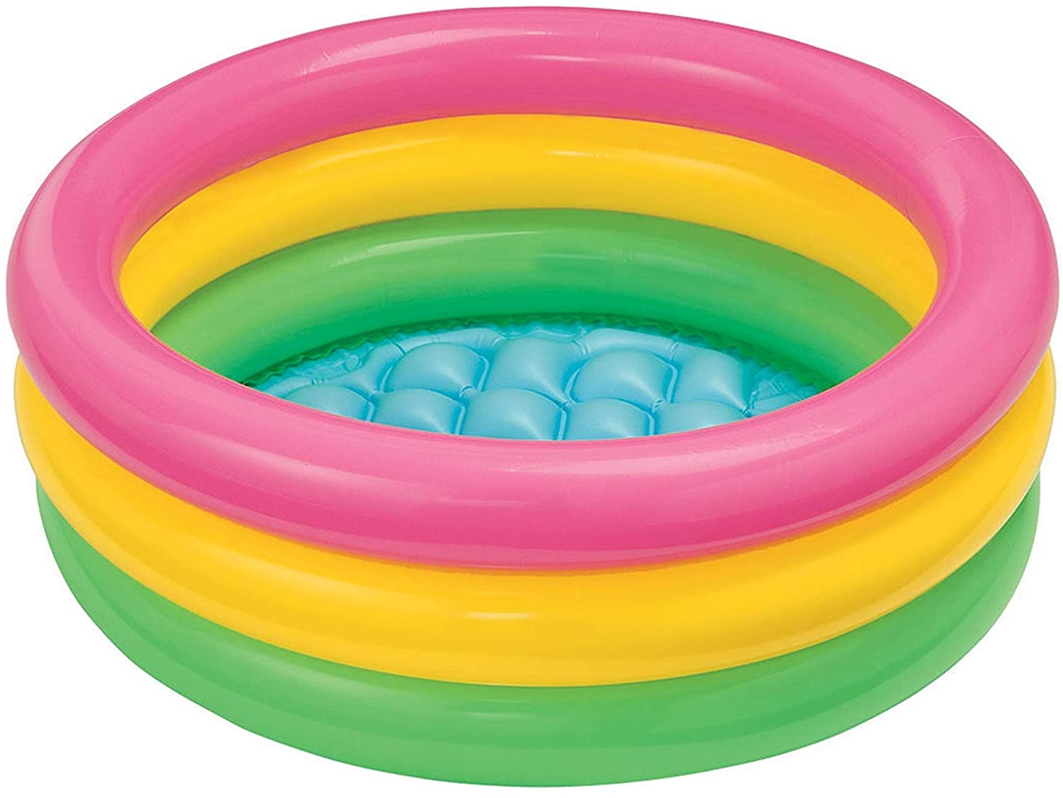 Intex Sunset Glow 45 &quot;x 10&quot; Soft Inflatable Colorful Kiddie 3 + Swimming Pool