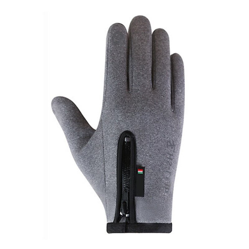 Winter Motorhandschoenen Fietsen Rijden Handschoen Skiiing Handschoenen Touch Screen Rits Windstopper Thermische Fleece Full Vinger Handschoenen