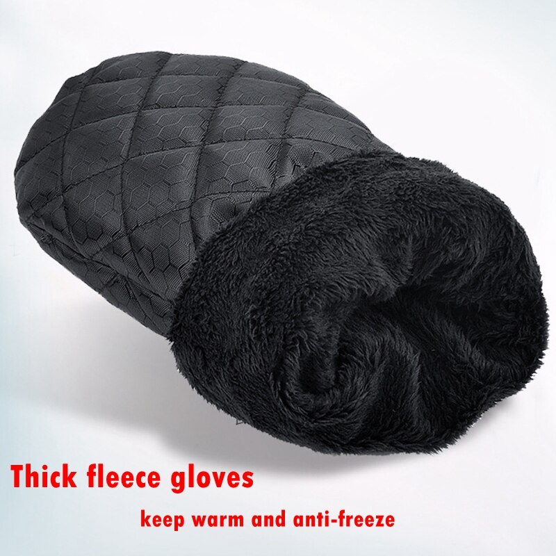 Thick Fleece Gloves Retractable Multifunctional Car Snow Removal Shovel Stylish Easy and Quick To Remove Ice and Snow