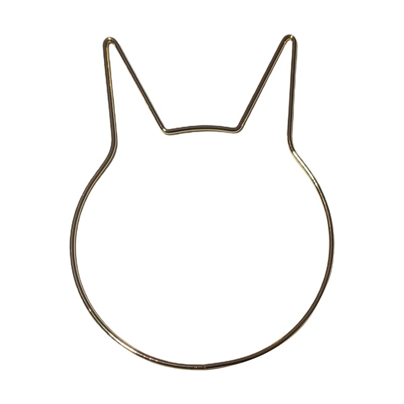 Dream Catcher Metal Hoops Irregular Cloud Elk Cat Animal Shaped Macrame Craft Iron Rings DIY Wind Chime Hanging Decor: 8 rabbit head