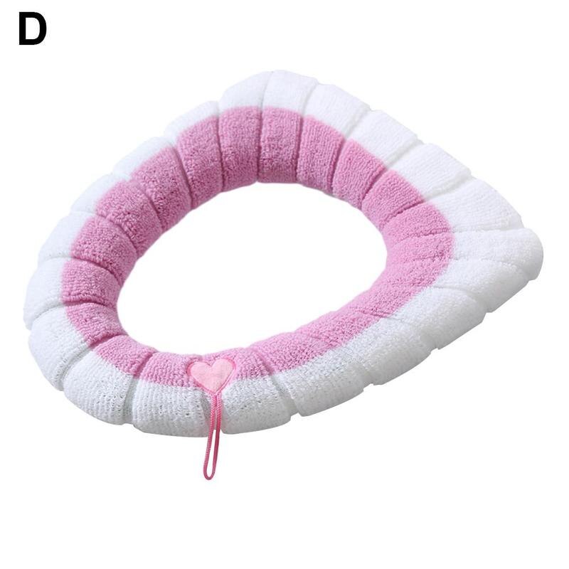 Toilet Seat Cover Washable Toilet Seat Cover Cushion Cover Bathroom Bathroom Accessories Bathroom Accessories Organization: Pink