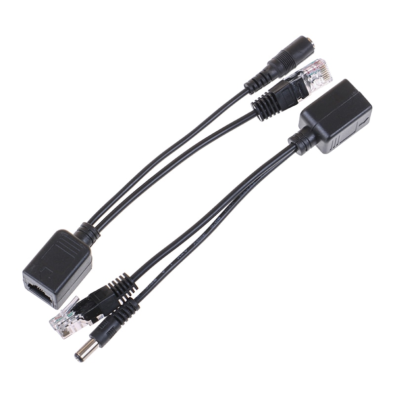 1Set Poe Kabel Passief Power Over Ethernet Adapter Kabel Poe Splitter Injector