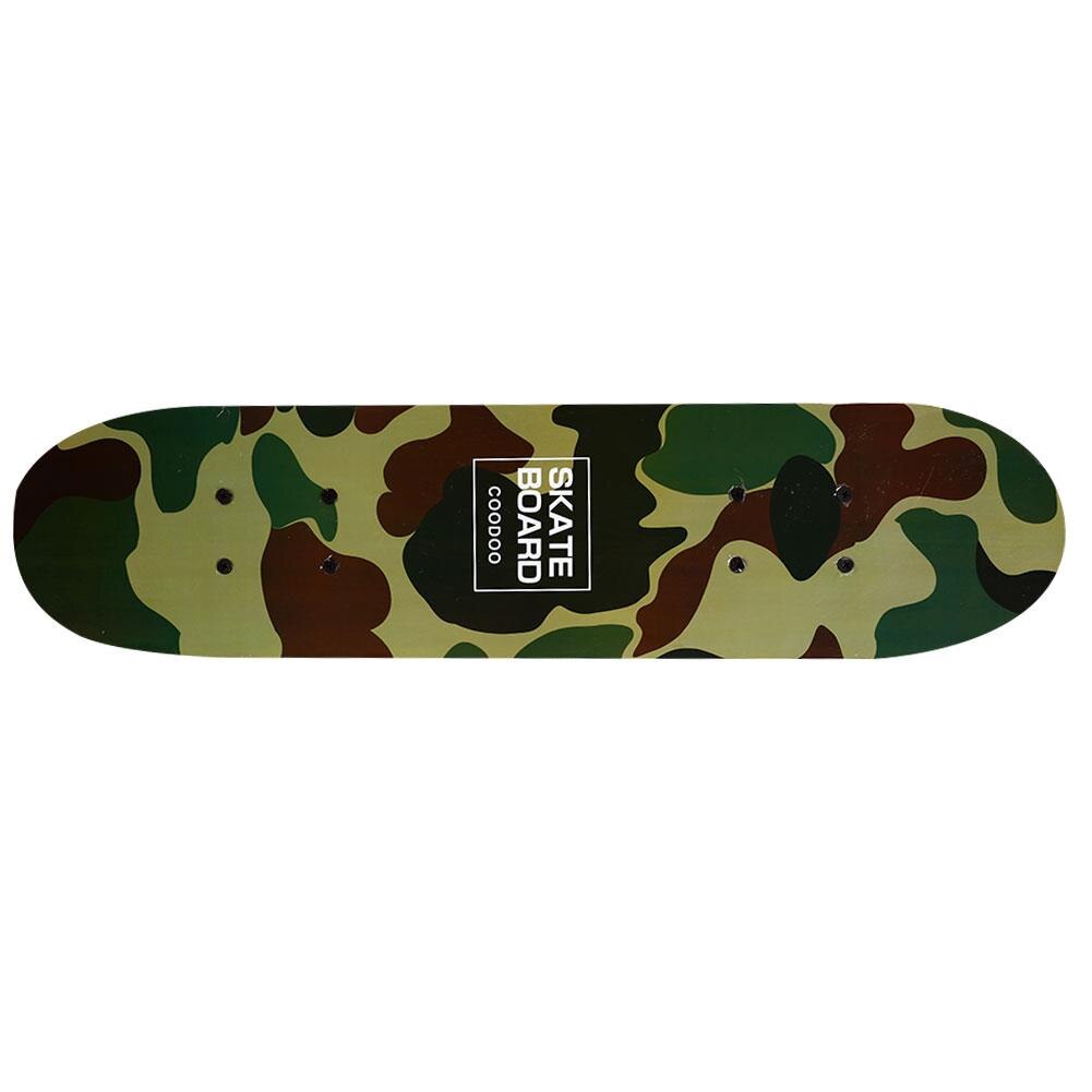 Træ bord 60cm dæk skateboard komplet skateboard ahorn populær højhastigheds skate bord moderigtigt ekstremsport: Camouflage