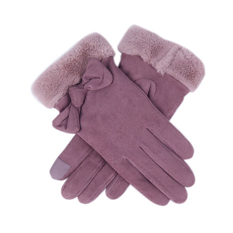 VIKIDEER Long Genuine Leather Gloves for Women Full Touch Screen Winter