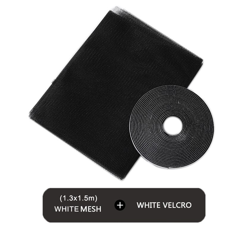 Bug Flying Door Self Room Window Protector Black Screen Curtains 130x150cm Nets Netting Anti Cortinas Insect Indoor Mosquito: black 1.3x1.5