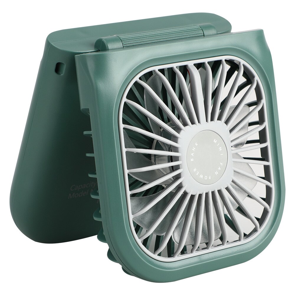 iHoven Portable Table Fan USB Rechargeable with Power Bank Hand Held Fan 180° Adjustable Desktop Mini Fan for office Home