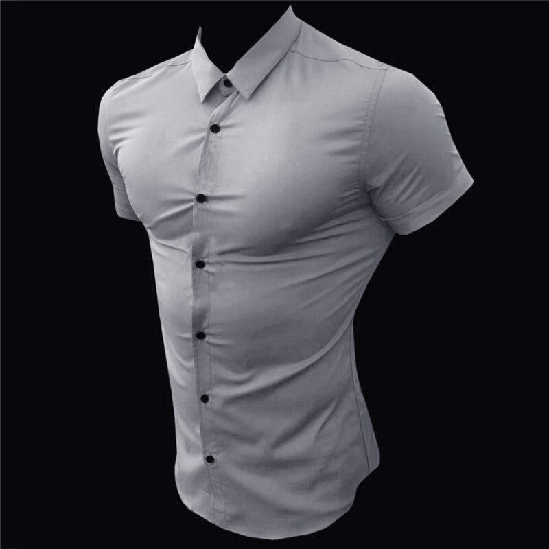 Camiseta Básica Hombre Manga Corta - Cuello Redondo Minimalista, Algodón Transpirable, Casual Para Verano Y Diario