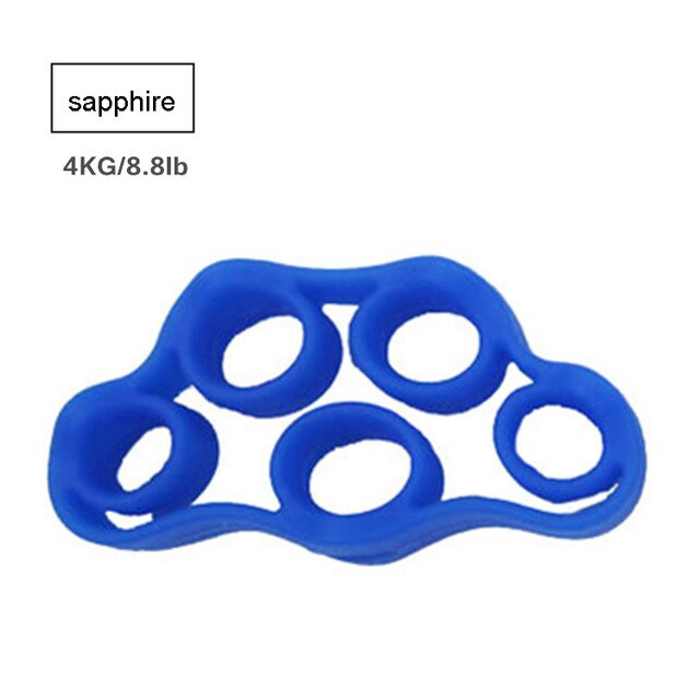 1 Uds accesorios para equipos de Fitness del pinza mano fuerza de agarre de la mano dedo entrenador antebrazo ejercitador de mano gimnasio herramientas: Blanco