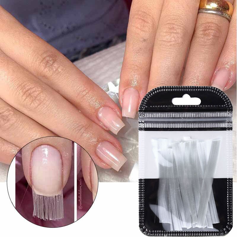 10 st/set nagelförlängningsform för naglar glasfibernaglar akrylförlängning enkelspetsar set förlängningspaket glasfiber nagelformer