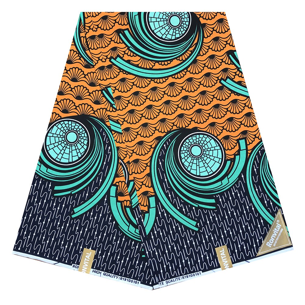 african fabric wax Real Wax High Prints In Original Wax 100% Cotton Wax African Ankara Fabric: color16