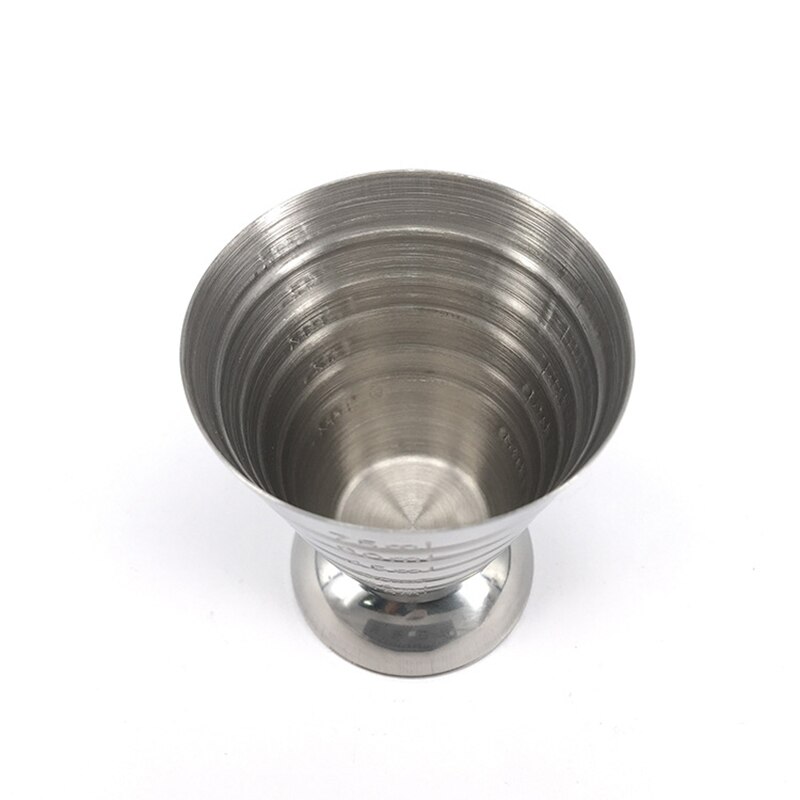 75ML Stainless Steel Measure Cup Measuring Wine Glass Ounce Jigger Bar Cocktail Drink Mixer 2.5oz 5Tbsp Mojito Measure Tool