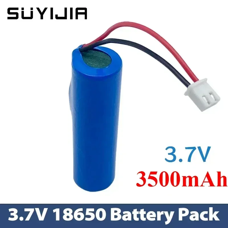 3.7V 3500mAh 1S1P-1S6P rechargeable 18650 lithium-ion battery with PCB PH2.0-2P battery fishing LED light Bluetooth speaker: PURPLE