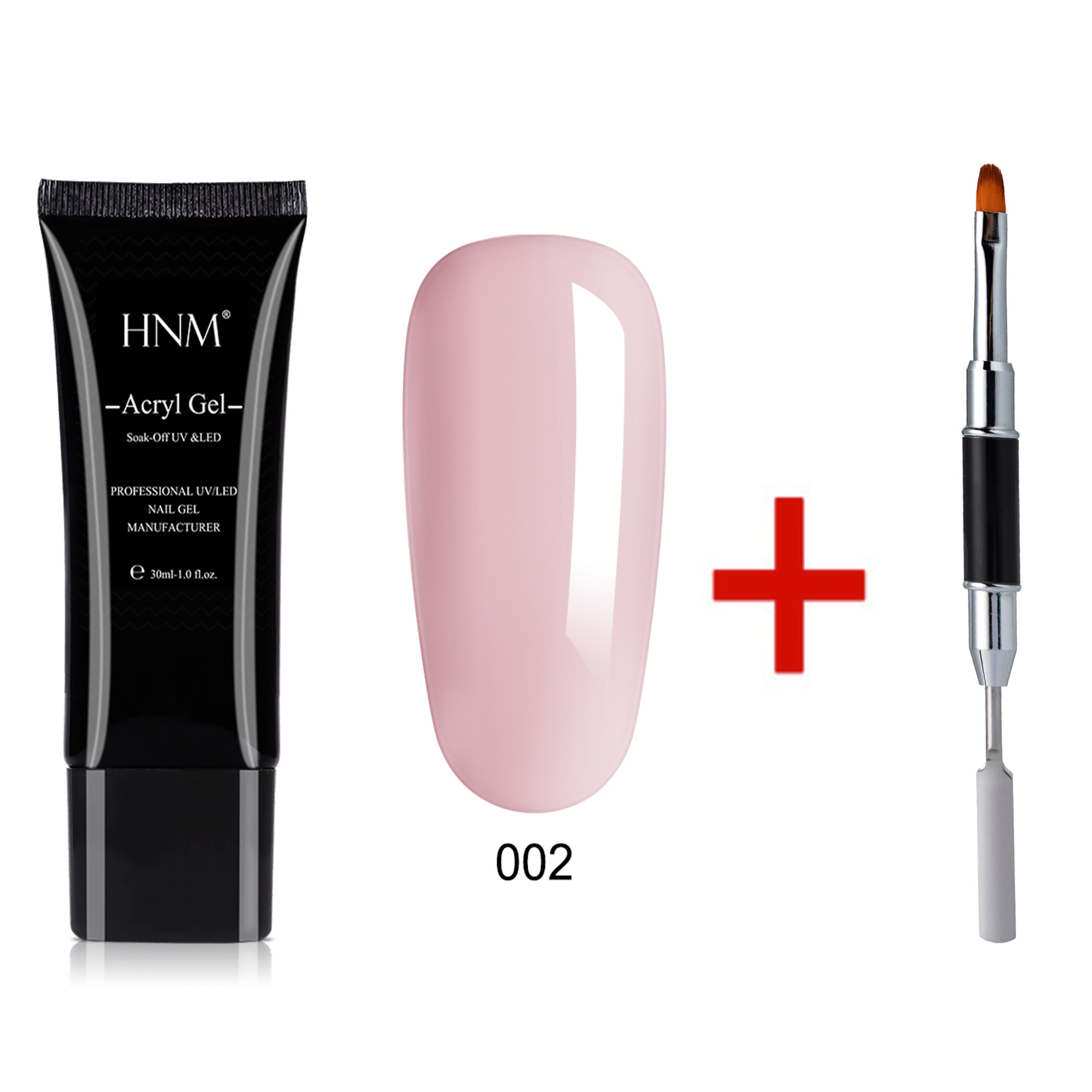 HNM 30ML UV Poly Gel Baumeister Nagel Acryl Gel Verlängerung Acryl Poligel Acrylgel Nagel Formen Aufkleber Stift Pinsel Für näGel Polieren Kunst: 2 und Kuli