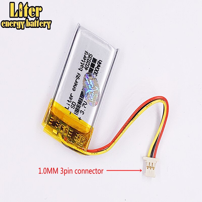 Seventy mai DVR battery 402035 300mah 3.7v car recorder high-temperature li-po polymer rechargeable lithium battery