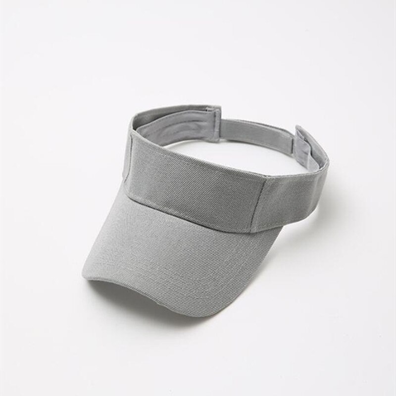 unisex herre, damesport, baseballcapser med hul topp utendørs solskjerm med topp solhatter sommer solskjermhatt: Grå