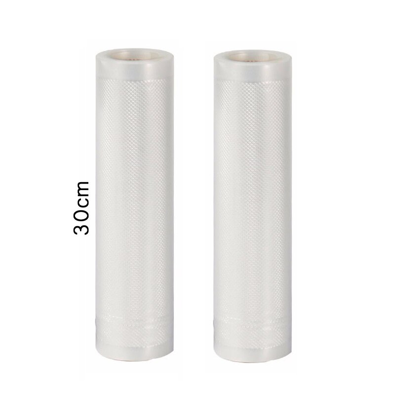 2 Rolls/set Bpa Free Freezer Seal Pack Texture Storage Nylon Packaging Embossed Sealer Plastic Food Vacuum Pouch Bag Roll: 2pcs 30x500cm
