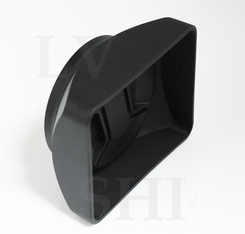 vierkante 72mm zonnekap met lensdop voor DV Camcorders universele big size rubber lens hoods