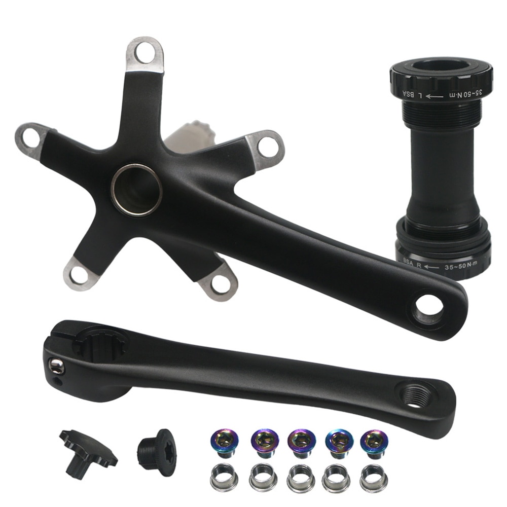 Ensemble de manivelles pour vélo de route, 130 BCD 152 165 170, bras creux intégré, support de pédalier BB