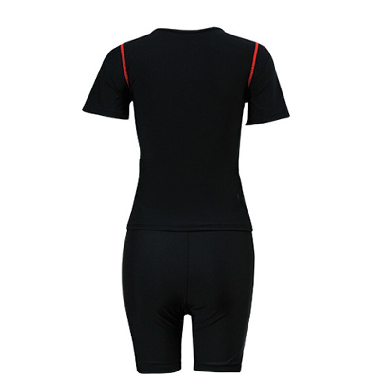 Dames rashguard badpak met korte mouwen voor duiken, zwemmen en duiken, korte zwemkleding voor dames