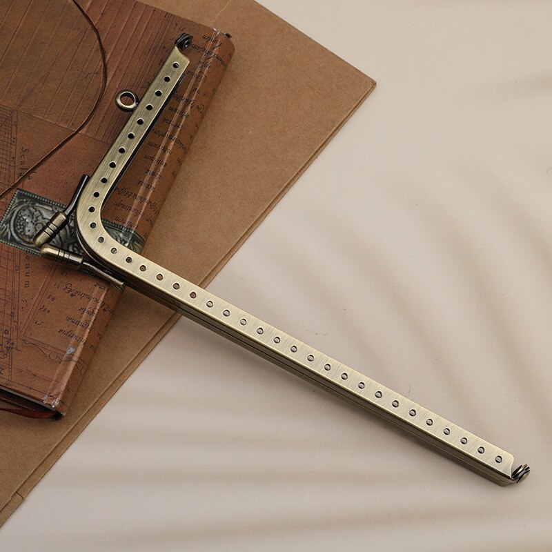 Nonvor 1 sztuk l-kształt metalowy pocałunek blokada zapięcia torebka rama portfel w stylu torebki uchwyt robić torby DIY akcesoria kaletnicze części 5 rozmiary